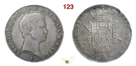 FIRENZE LEOPOLDO II DI LORENA (1824-1859) 1/2 Francescone da 5 Paoli 1834 Pagani 125 Ag • Esemplare di alta conservazione, con bella patina di monetie...