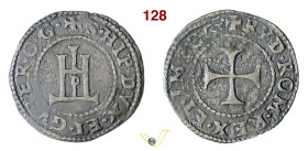 GAZOLDO ANONIME DEGLI IPPOLITI (1591-1596) Cavallotto al tipo di Genova s.d. D/ Castello R/ Croce MIR 314 CNI 2/3 Mi g 2,65 mm 23 BB/MB