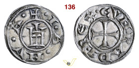 GENOVA REPUBBLICA (1139-1339) Grosso da 4 Denari D/ Castello R/ Croce MIR 13 CNI 81/100 e 104/106 Ag g 1,41 mm 20 SPL