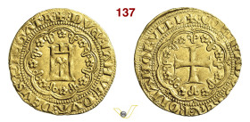 GENOVA SIMON BOCCANEGRA, Doge I (1339-1344) Genovino D/ Castello entro archi R/ Croce patente entro archi MIR 28 CNI 1/66 Au g 3,52 mm 21 BB+