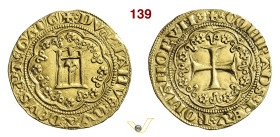 GENOVA SIMON BOCCANEGRA, Doge I (1339-1344) Genovino D/ Castello entro cornice d'archi R/ Croce entro cornice d'archi MIR 28 CNI 1/66 Au g 3,53 mm 21 ...