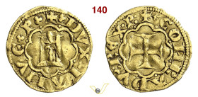 GENOVA SIMON BOCCANEGRA, Doge I (1339-1344) Terzarola sigla P D/ Castello entro archi R/ Croce patente entro archi MIR 30 CNI 67/92 Au g 1,10 mm 14 q....