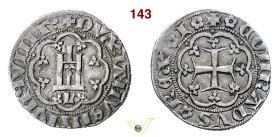 GENOVA GABRIELE ADORNO, Doge V (1356-1363) Grosso, sigla L D/ Castello entro archi R/ Croce patente entro archi MIR 41 CNI 24 Ag g 2,95 mm 23 • Lieve ...