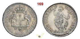 GENOVA DOGI BIENNALI, III fase (1637-1797) 2 Lire 1794 D/ Stemma coronato, accantonato da grifi R/ San Giovanni MIR 317/2 Ag g 8,29 mm 29 • Bella pati...