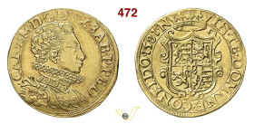 CARLO EMANUELE I (1580-1630) Doppia 1581 N (Nizza) D/ Busto corazzato a d. con collare alla spagnola R/ Stemma coronato MIR 579 Cudazzo 665c Au g 6,56...