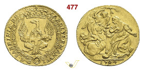 CARLO EMANUELE III (1730-1773) Zecchino 1744 detto "dell'Annunciazione" Torino D/ Aquila ad ali spiegate, caricata dello stemma sabaudo e coronata, en...