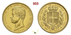 CARLO ALBERTO (1831-1849) 100 Lire 1835 Torino MIR 1043g Pagani 141 Au g 32,22 mm 34 • Alcuni colpetti q.SPL
