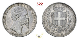 VITTORIO EMANUELE II, Re di Sardegna (1849-1861) 5 Lire 1860 Torino MIR 1057t Pagani 389 Ag g 24,98 mm 37 BB÷SPL
