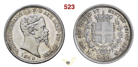 VITTORIO EMANUELE II, Re di Sardegna (1849-1861) 50 Centesimi 1860 Milano MIR 1060j Pagani 427 Ag g 2,49 mm 18 SPL+