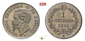 VITTORIO EMANUELE II (1861-1878) 1 Centesimo 1861 Mi e Na, 1862 Na, 1867 Mi e To Torino Cu mm 15 • Tot. 5 pz. da SPL a FDC