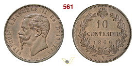 VITTORIO EMANUELE II (1861-1878) 10 Centesimi 1866 Torino MIR 1092f Pagani 543 Cu g 9,95 mm 30 FDC