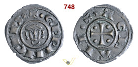 ACAIA (Principato di) GUILLAUME II DE VILLEHARDOUIN (1246-1278) Denaro D/ Testa frontale R/ Croce con globetti nei quarti Metcalf 870 Mi g 1,01 mm 18 ...