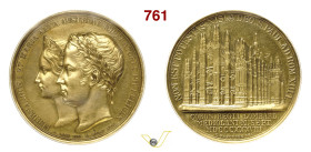 AUSTRIA FERDINANDO I D'ASBURGO-LORENA (1835-1848) Medaglia al peso di 12 Ducati 1838 per l'incoronazione reale a Milano. Opus Held & Pfeuffer D/ Testa...