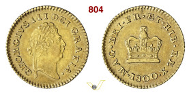 GRAN BRETAGNA GIORGIO III (1760-1820) 1/3 di Ghinea 1800 Londra Fb. 365 Kr. 620 Au g 2,78 mm 17 q.SPL