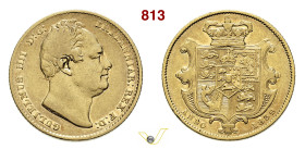 GRAN BRETAGNA GUGLIELMO IV (1830-1837) 1 Sovrana 1832 Fb. 383 Kr. 717 Au g 7,84 mm 22 q.BB