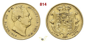 GRAN BRETAGNA GUGLIELMO IV (1830-1837) 1 Sovrana 1835 Fb. 383 Kr. 717 Au g 7,89 mm 22 MB/BB