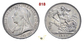 GRAN BRETAGNA VITTORIA (1837-1901) Corona 1893 LVI Londra ESC 303 Ag g 28,29 mm 39 SPL