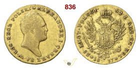 POLONIA ALESSANDRO I 25 Zlotych 1817 Varsavia Fb. 106 Kr. 102 Bitkin 812 Au g 4,88 BB