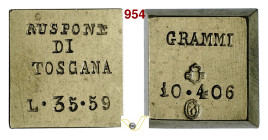TOSCANA Peso del Ruspone di Toscana g 10,46 mm 18