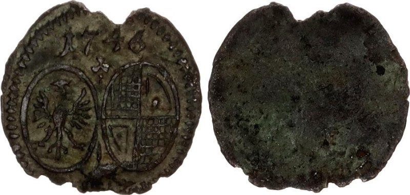 German States Brandenburg-Ansbach 1 Pfennig 1746
KM# 160, N# 231091; Silver 0.2...