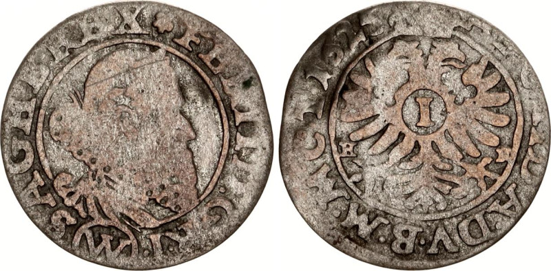 German States Breslau (Silesia) 1 Kreuzer 1625 W
KM# 102, N# 41601; Silver; Fer...