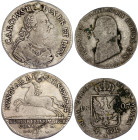German States Lot of 2 Silver Coins 1764 - 1807
Various Countries, Dates & Denominations; Silver; F-VF.