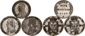 German States Prussia 3 x 4 Groschen 1804 - 1817 A
KM# 370 & 394; Silver; Friedrich Wilhelm III; Berlin Mint; VF.
