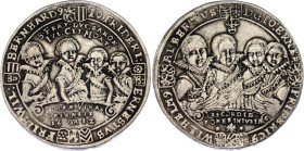 German States Saxe-Middle-Weimar 1 Taler 1612 WA
KM# 10; Dav. 7525; Silver; Joint Rule; XF.