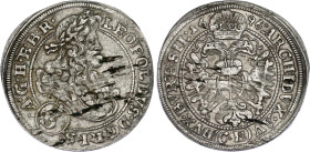 German States Silesia 3 Kreuzer 1696 CB
KM# 516; Her# 1564; N# 43984; Silver; Leopold I; Brieg Mint; XF.