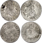 German States Silesia 2 x 3 Kreuzer 1696 - 1699 CB
KM# 516; Her# 1564; N# 43984; Silver; Leopold I; Brieg Mint; VF.