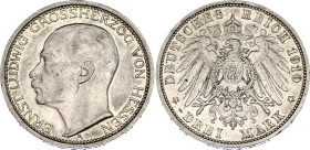 Germany - Empire Hessen-Darmstadt 3 Mark 1910 A
KM# 375; J. 76; N# 31328; Silver; Ernst Ludwig; Berlin Mint; AUNC.