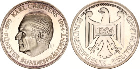 Germany - FRG Commemorative Silver Medal "Karl Carstens - President 1979 - 1984" 1984
Silver (.999) 48.21 g., 50.2 mm; Proof.