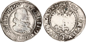 Bohemia 3 Kreuzer 1628 Crescent with star
KM# 369, N# 43922; Silver; Ferdinand II; Mint Prague; VF.