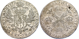 Austrian Netherlands 1 Kronentaler 1779
KM# 21; Dav. 1282; N# 17710; Silver; Maria Theresia; Brussels Mint; XF.