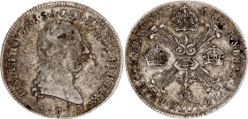 Austrian Netherlands 1/4 Kronentaler 1790 B
KM# 38, N# 26307; Silver; Joseph II; XF.
