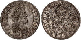 Austria 3 Kreuzer 1639
KM# 835; N# 77456; Silver; Ferdinand III; Saint Veit Mint; XF.