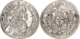 Austria 3 Kreuzer 1672
KM# 1169, N# 6156; Silver; Leopold I; Mint Vienna; XF, Slightly Bent.