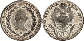 Austria 20 Kreuzer 1789 E
KM# 2069, N# 20762; Silver; Joseph II; AUNC.