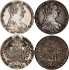 Austria 2 x 1 Thaler 1780 SF Restrike
KM# T1, N# 7393; Silver; Maria Theresia; UNC.