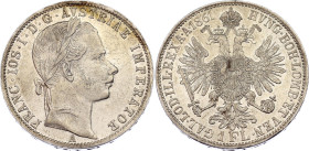 Austria 1 Florin 1861 A
KM# 2219; N# 7004; Silver; Franz Joseph I; XF-AUNC.