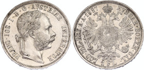 Austria 1 Florin 1887
KM# 2222; Schön# 149; N# 4726; Silver; Franz Joseph I; Vienna Mint; UNC-.