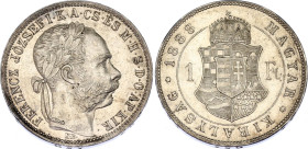 Austria 1 Florin 1888
KM# 2222, N# 4726; Silver; Franz Joseph I; UNC, minor hairlines.