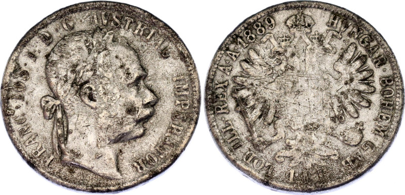 Austria 1 Florin 1889 Counterfeit
KM# 2222, Schön# 149; N# 4726; Unknown metal;...