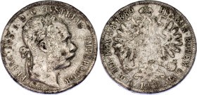 Austria 1 Florin 1889 Counterfeit
KM# 2222, Schön# 149; N# 4726; Unknown metal; Franz Joseph I (1848-1916); F-VF.