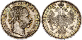 Austria 1 Florin 1891
KM# 2222; Schön# 149; N# 4726; Silver; Franz Joseph I; AUNC Toned.
