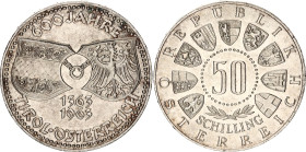 Austria 50 Schilling 1963
KM# 2894, N# 12442; Silver; 60th Anniversary of the Austrian Tyrol; UNC.