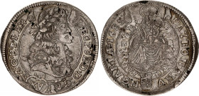 Hungary 15 Krajczar 1685 KB
KM# 208, N# 37822; Silver; Leopold I; Kremnitz Mint; XF.
