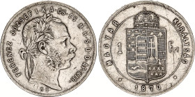 Hungary 1 Forint 1870 KB
KM# 453.1; ÉH# 1464a; H# 2138; N# 4736; Silver; Franz Joseph I; Kremnitz Mint; VF-XF.