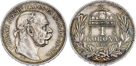 Hungary 1 Korona 1915 KB
KM# 492; ÉH# 1495; H# 2204; Adamo# K5.1; N# 12865; Silver; Franz Joseph I; Kremnitz Mint; XF-AUNC.