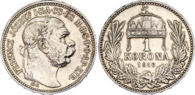 Hungary 1 Korona 1916 KB
KM# 492; ÉH# 1495; H# 2204; Adamo# K5.1; N# 12865; Silver; Franz Joseph I; Kremnitz Mint; XF-AUNC.
